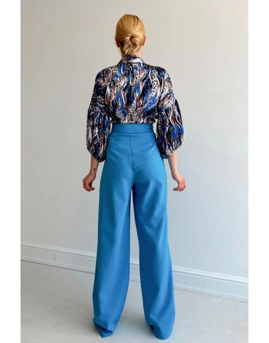 Beli Lastikli Saten Gömlek  avi