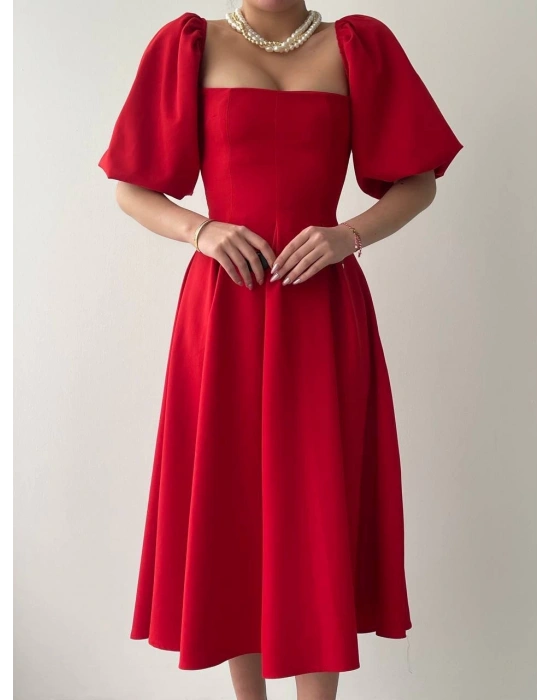 Benjamin Çan Etekli Midi Boy Elbise