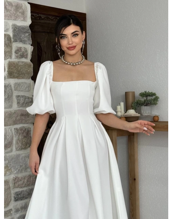 Benjamin Çan Etekli Midi Boy Elbise