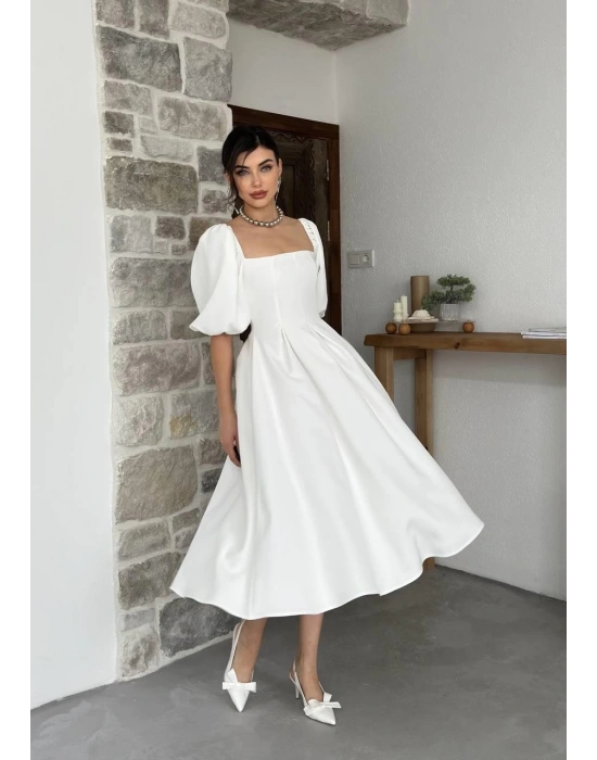 Benjamin Çan Etekli Midi Boy Elbise