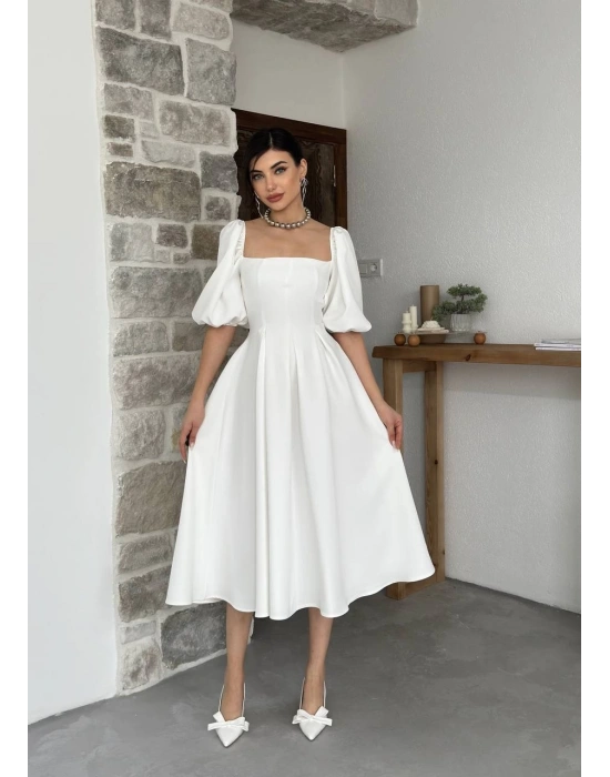 Benjamin Çan Etekli Midi Boy Elbise