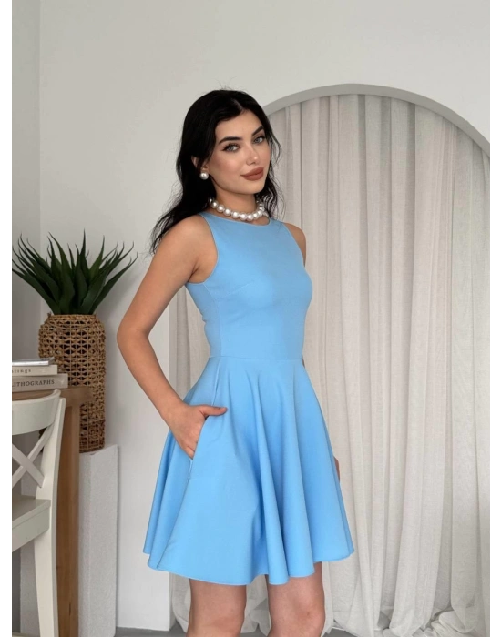 Berl Cep Detaylı Elbise