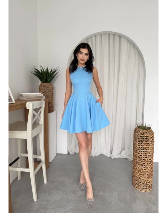 Berl Cep Detaylı Elbise