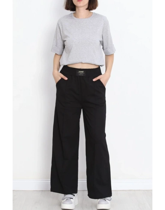 Büyük Beden Duble Kol Tişört Gri