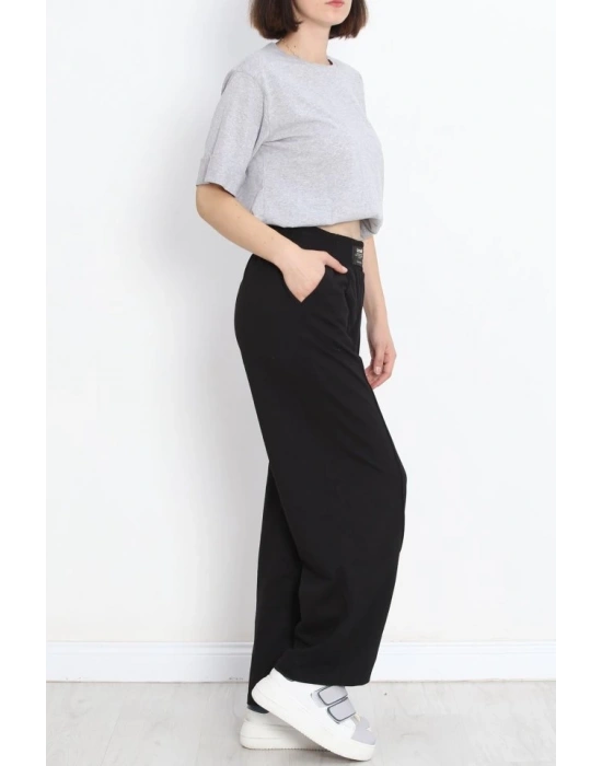 Büyük Beden Duble Kol Tişört Gri