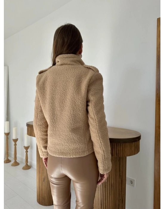 Camel Cepli Yumoş Ceket