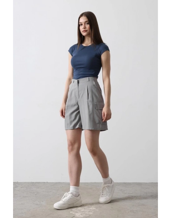 Cargo Cepli Şort  Gri