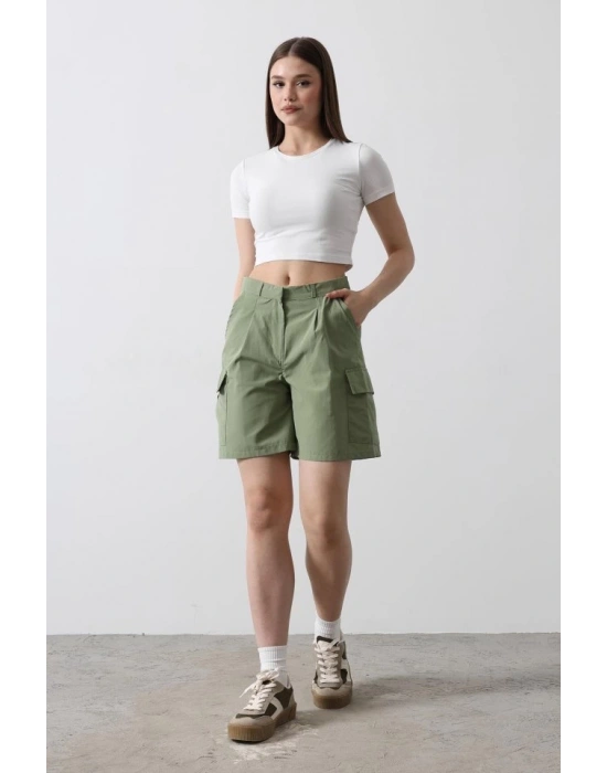 Cargo Cepli Şort  Haki
