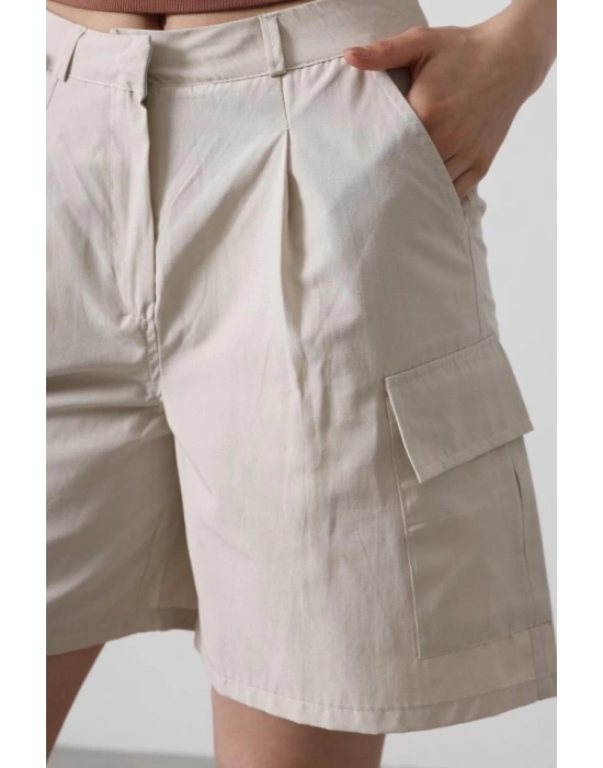 Cargo Cepli Şort  Taş