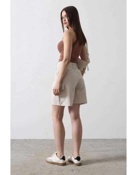 Cargo Cepli Şort  Taş