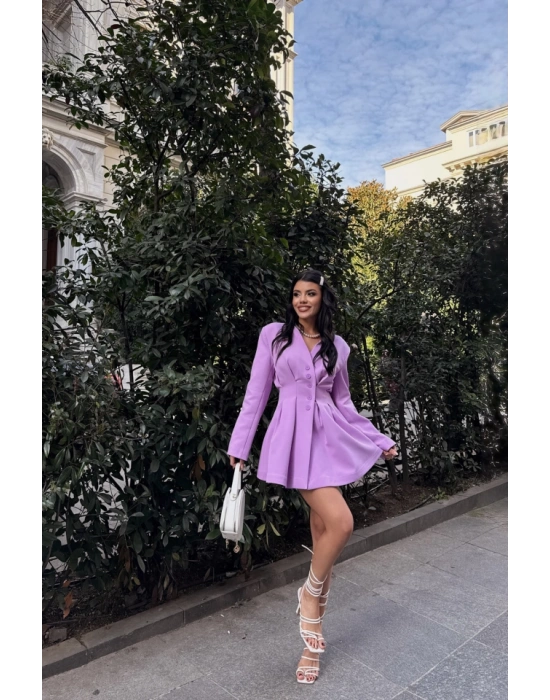 CEKET ELBİE PEN DETAYLI  Lila