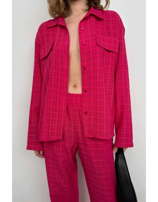 Cepli Gömlek Pantolon İkili Takım