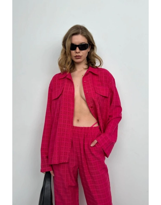 Cepli Gömlek Pantolon İkili Takım