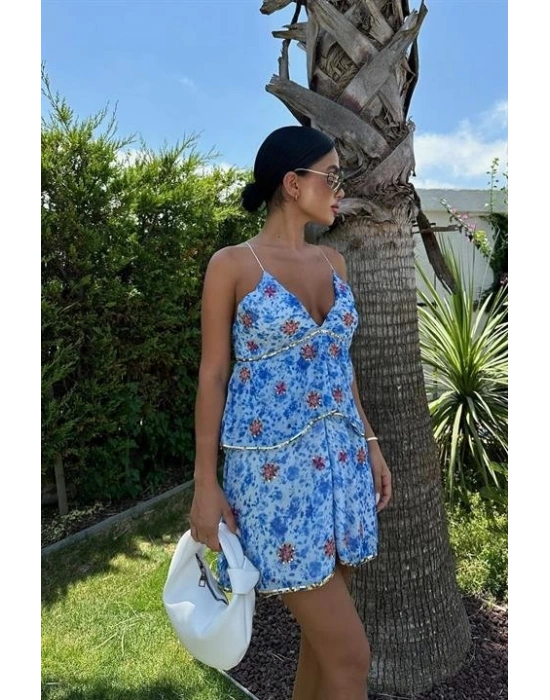 Cheryl Gold Pul Detaylı Elbise 247508