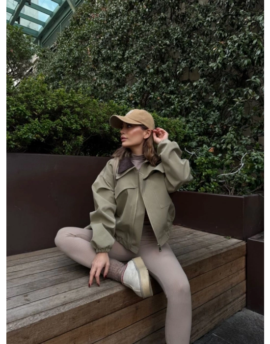 Çift Yakalı Ceket ont  Yeşil