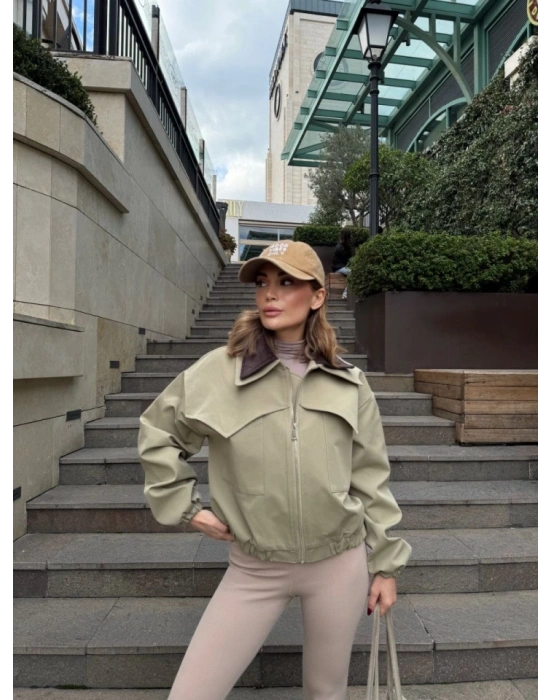 Çift Yakalı Ceket ont  Yeşil