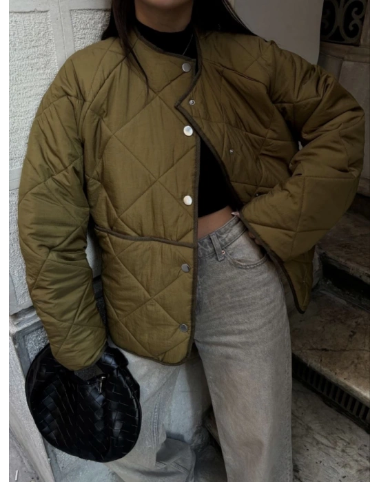 Cıt Cıt Detaylı Çepli Ceket ont Kahve