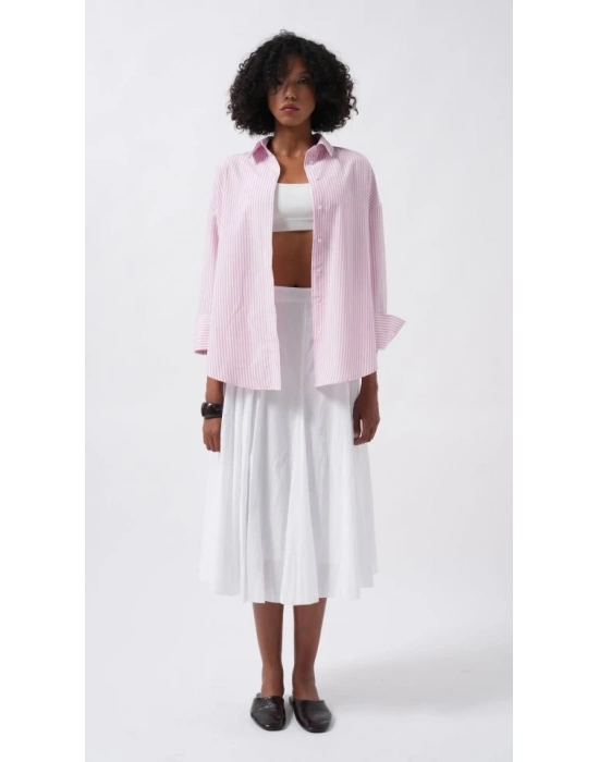 Çizgili Basic Gömlek