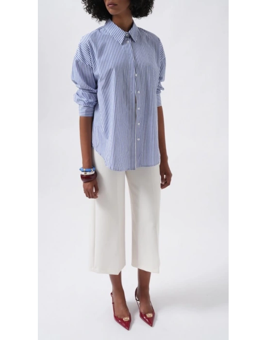Çizgili Basic Gömlek