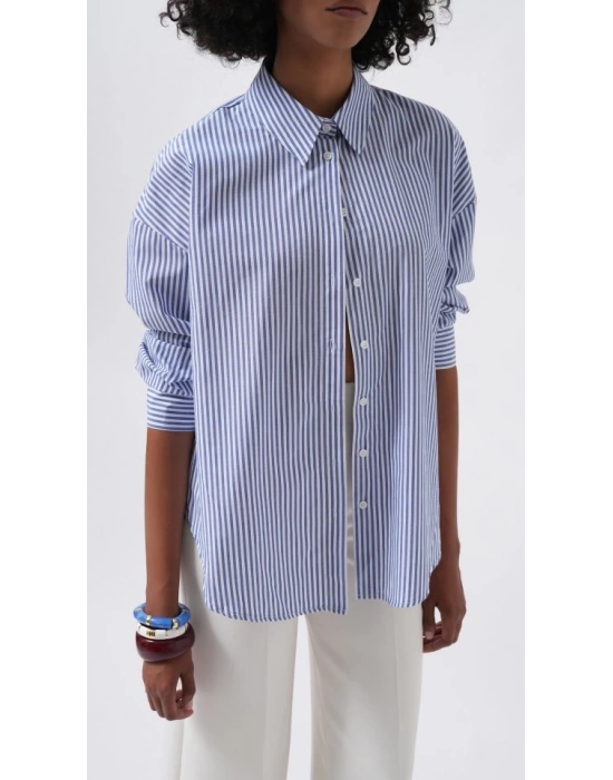 Çizgili Basic Gömlek