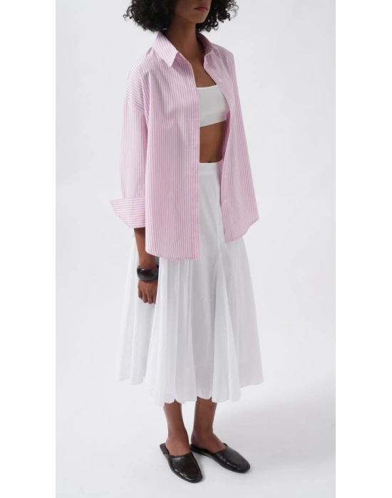 Çizgili Basic Gömlek