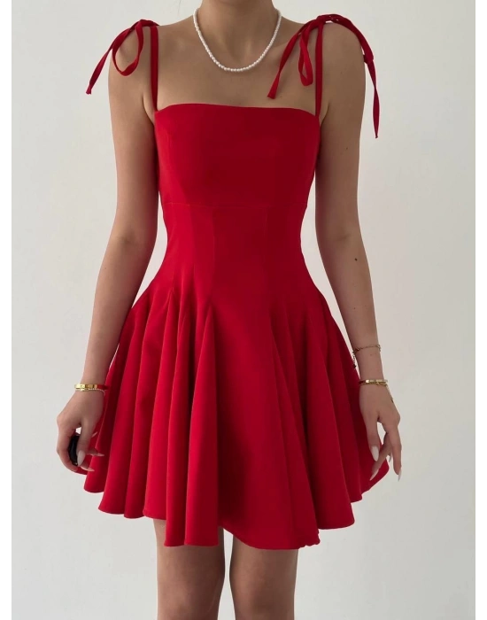 Clara Askılı Mini Elbise