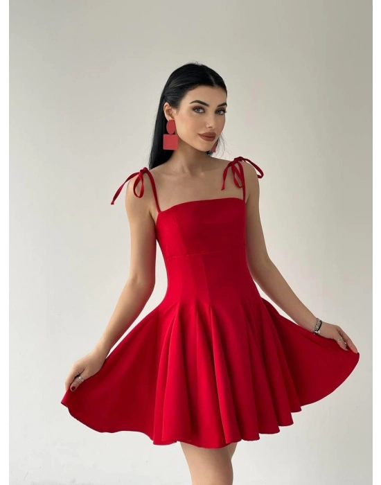 Clara Askılı Mini Elbise