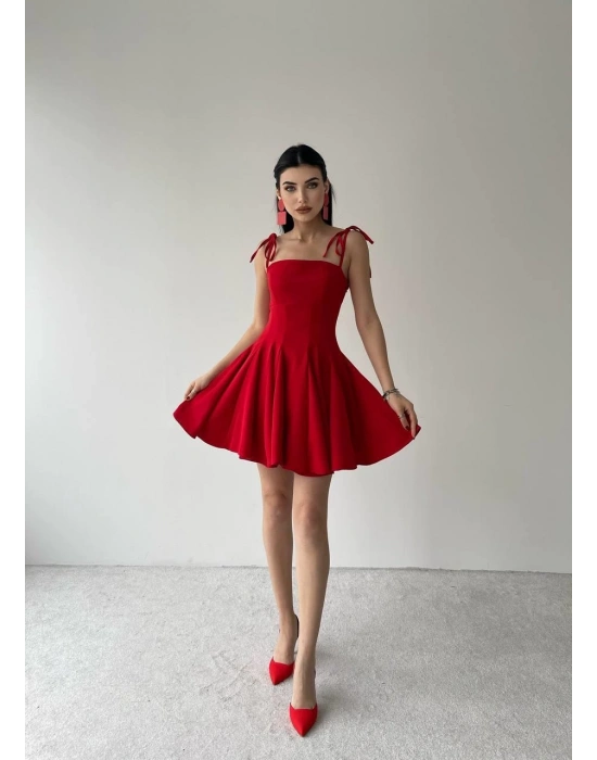 Clara Askılı Mini Elbise