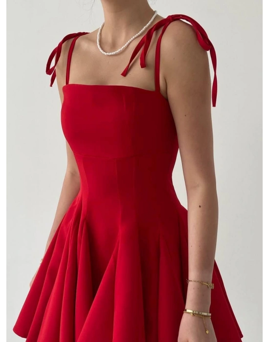 Clara Askılı Mini Elbise