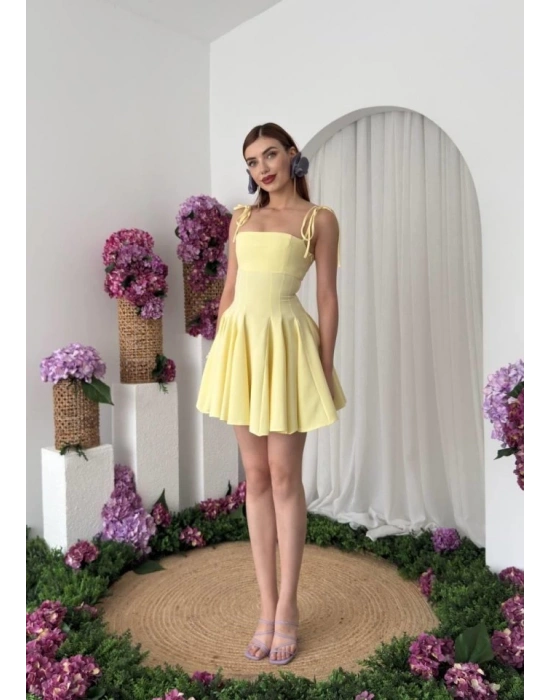 Clara Askılı ini Elbise