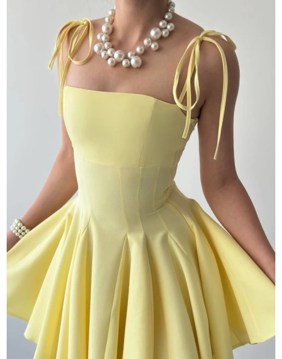 Clara Askılı ini Elbise