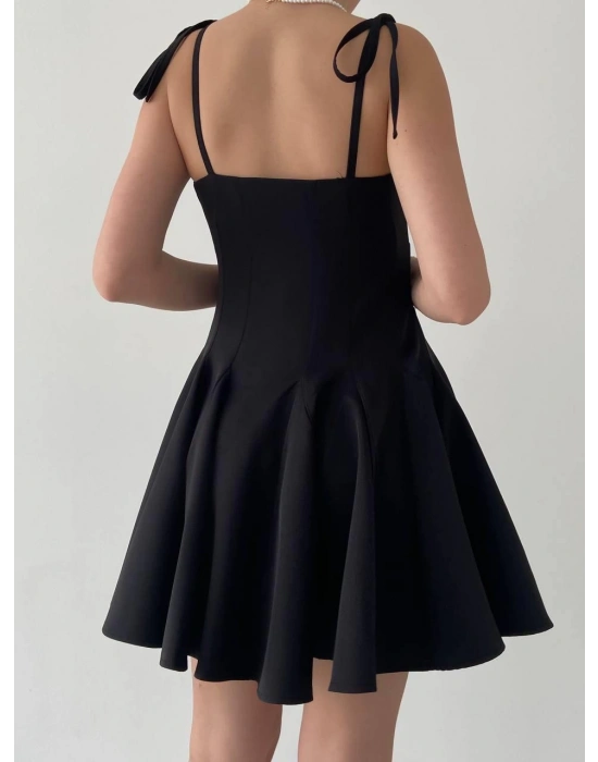 Clara Askılı Mini Elbise