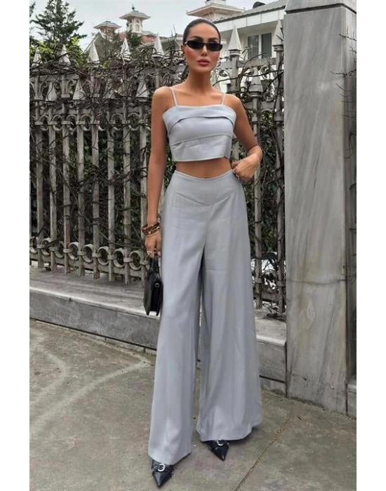 Crop Plazzo Pantolon Takım 1015508
