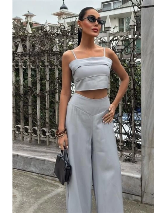 Crop Plazzo Pantolon Takım 1015508