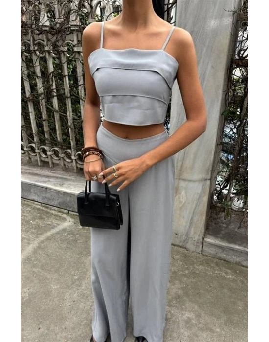 Crop Plazzo Pantolon Takım 1015508