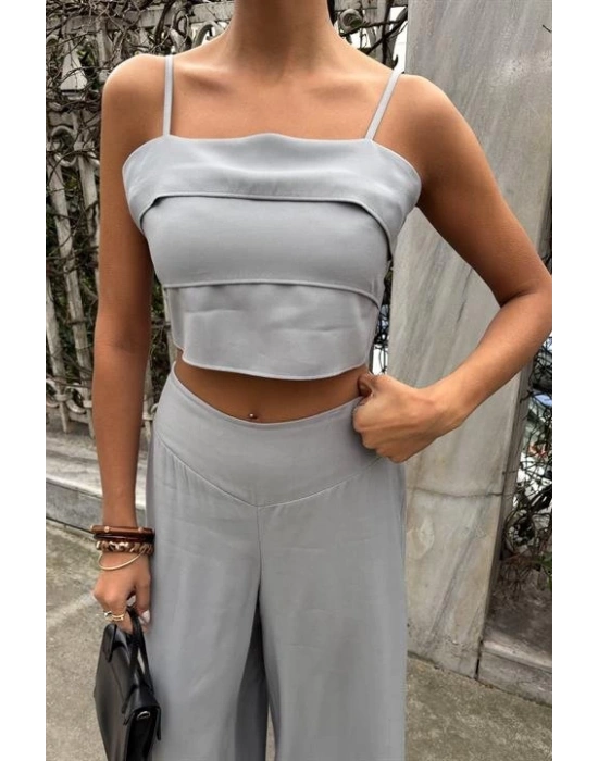 Crop Plazzo Pantolon Takım 1015508