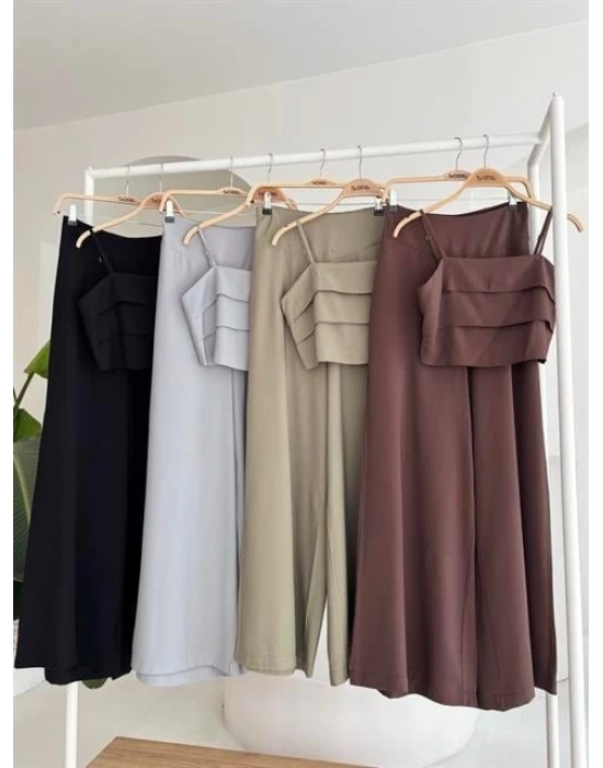 Crop Plazzo Pantolon Takım 1015508
