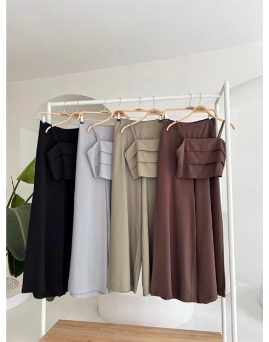Crop Plazzo Pantolon Takım 1015508