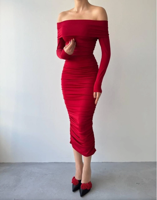 Dakota Drapeli Elbise