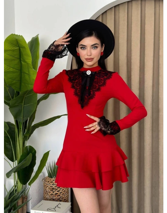 Danya Dantel Mini Elbise