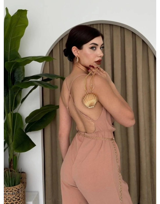 Darcy Sırt Dekolteli Tulum