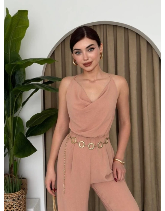 Darcy Sırt Dekolteli Tulum