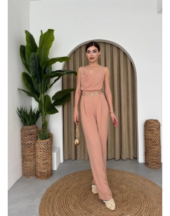 Darcy Sırt Dekolteli Tulum