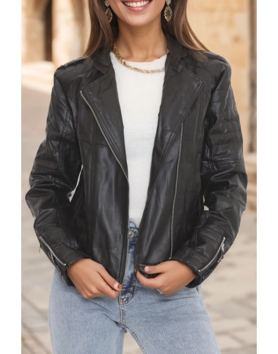 Deri Ceket Siyah