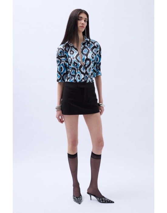 Desenli aten Gömlek