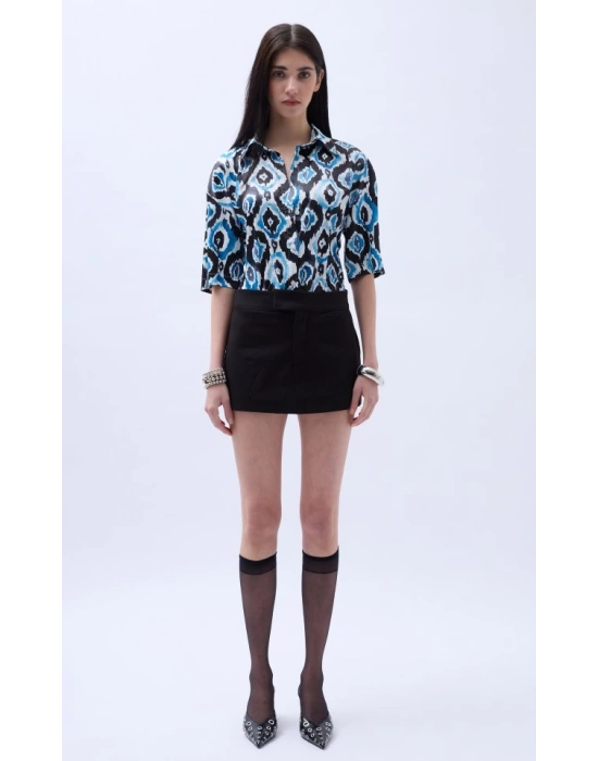 Desenli aten Gömlek