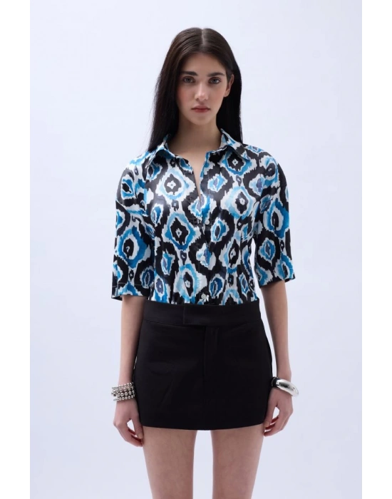 Desenli aten Gömlek