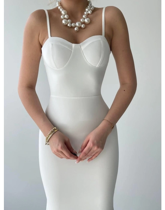 Dominic Eteği Büzgülü idi Boy Elbise