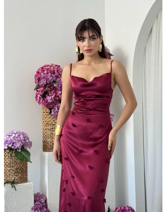 Dora Çiçek Detaylı Elbise