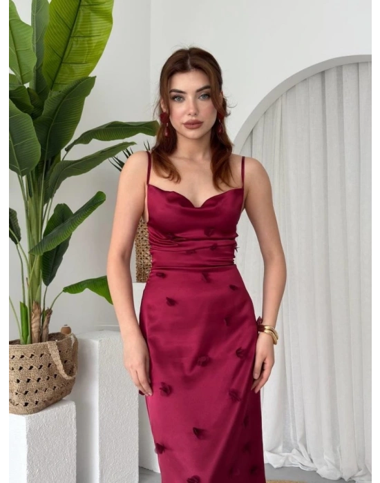 Dora Çiçek Detaylı Elbise